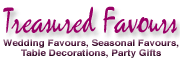 Treasured Favours for Wedding Favours, Table Decorations and Party Gifts