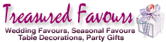 Treasured Favours for Wedding Favours, Table Decorations and Party Gifts