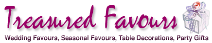 Treasured Favours for Wedding Favours, Table Decorations and Party Gifts