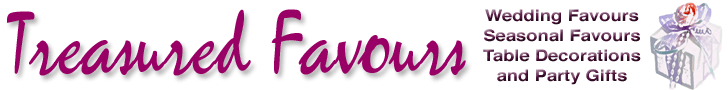 Treasured Favours for Wedding Favours, Table Decorations and Party Gifts