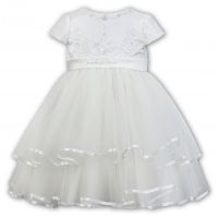 layered dress with an embellished bodice