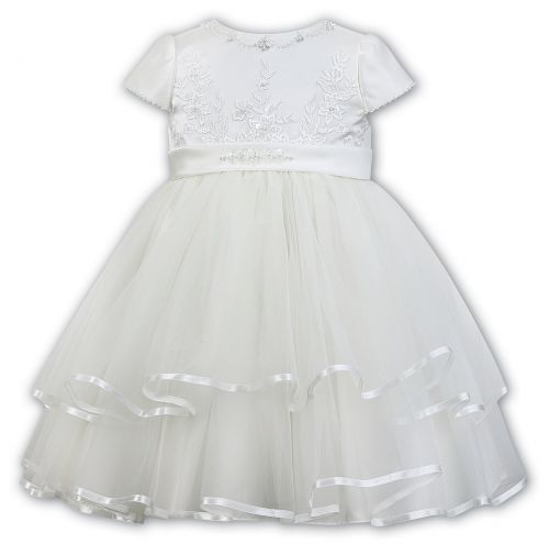 layered dress with an embellished bodice