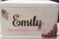 Wooden Personalised Christening Box