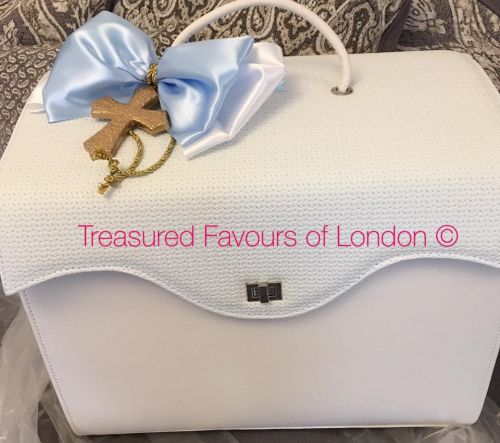 Squared Top Christening Bag