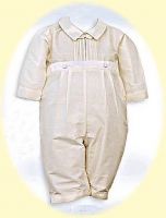 Christening Long Sleeve Silk Romper