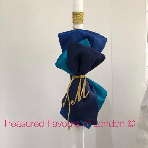 Navy Blue and Gold Lambatha