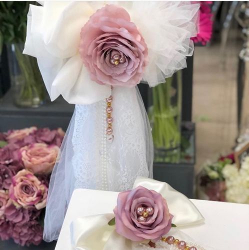 Vintage Rose and soft tulle lambatha
