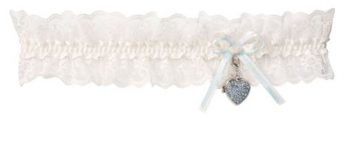 Lace Garter with a Heart Locket