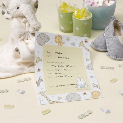 Baby Miffy Invitations