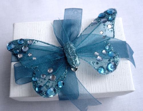 Jewelled Butterfly Favour Box