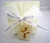 Holy Communion Favour Box with Bible and Ribbon