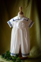 Noah Boys Silk Christening Sailor Suit 