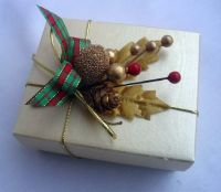 Christmas Favour Box with Seasonal Spray