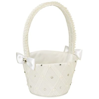 Round Flower Girl Basket