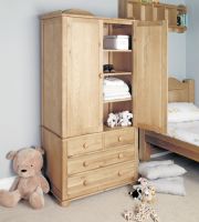 Amelie Oak Childrens Double Wardrobe