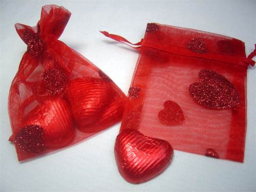 Heart Organza Bag